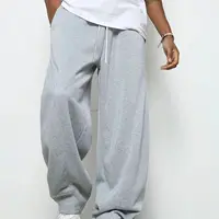 Pantalon de jogging de sport lourd et respirant pour hommes, taille élastique avec cordon de serrage, ample, droit, décontracté, épais, pull pour hommes 3
