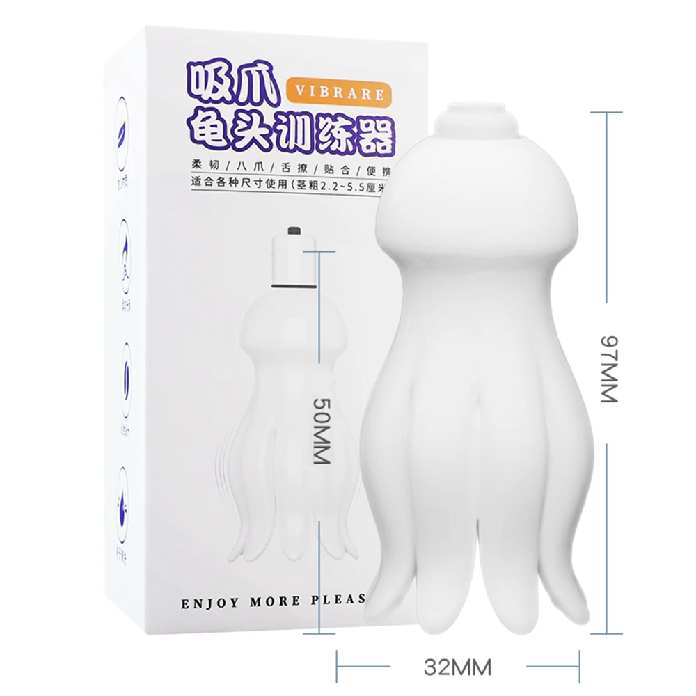 Sex Toys for Men Male Male Masturbator Penis Training Vibrator Glans Stimulator Male Stroker Sex Machine 360 Training Adult 18+