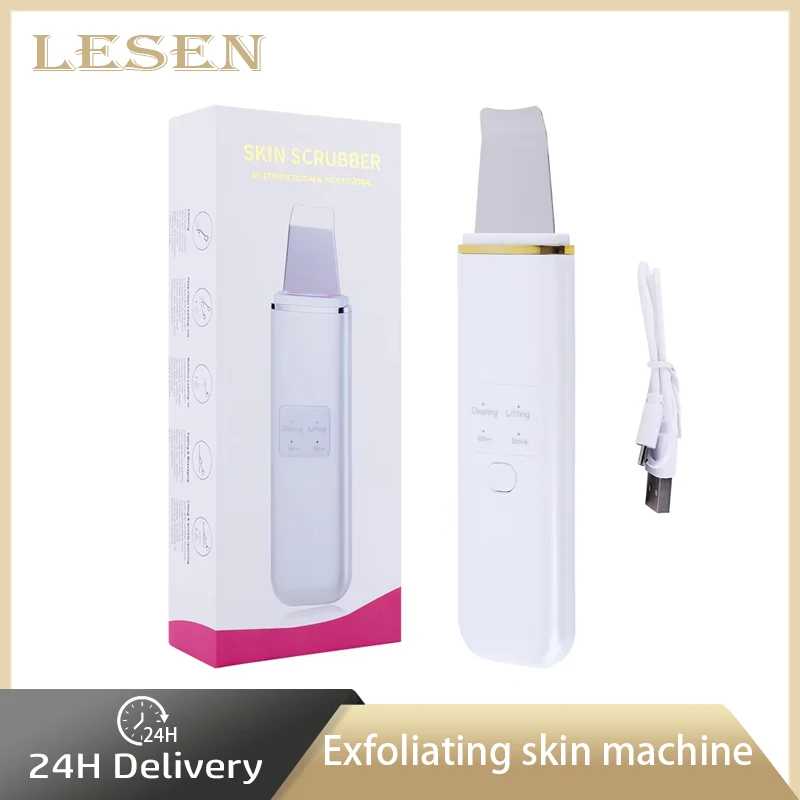 Face Lifting Exfoliating Cleaner Ultrasonic Skin Scrubber Peeling Blackhead Remover Deep Facial Massager Skin Scrubber Face