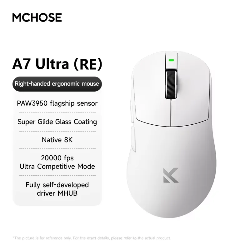 MCHOSE A7 Gaming Mouse 2.4G Wireless A7 Pro Ultra Mouse PAW3950 E