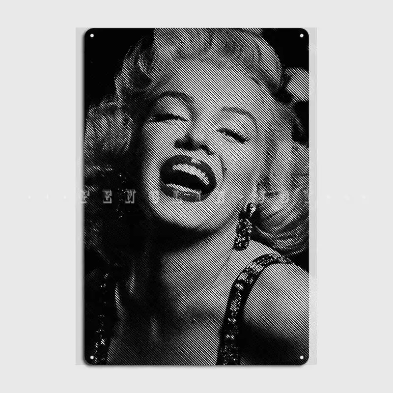 Marilyn Monroe Metal Sign Pub Mural Design Painting Décor Tin Poster | Дом и сад