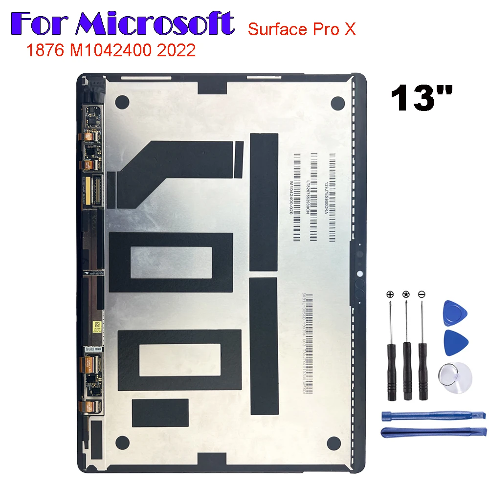 Lcd Originale Da 13 "Per Microsoft Surface Pro X 1876 Display Lcd Touch Screen Digitizer Assembly Per Surface Pro X Lcd M1042400