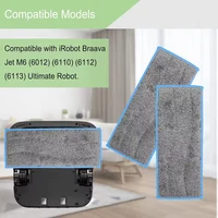 แผ่นถูพื้นเปียกล้างทําความสะอาดได้และนํากลับมาใช้ใหม่ได้สําหรับ IRobot Braava Jet m6 (6110) (6012) (6112) (6113) Ultimate Robot Mop Replacement Part 5