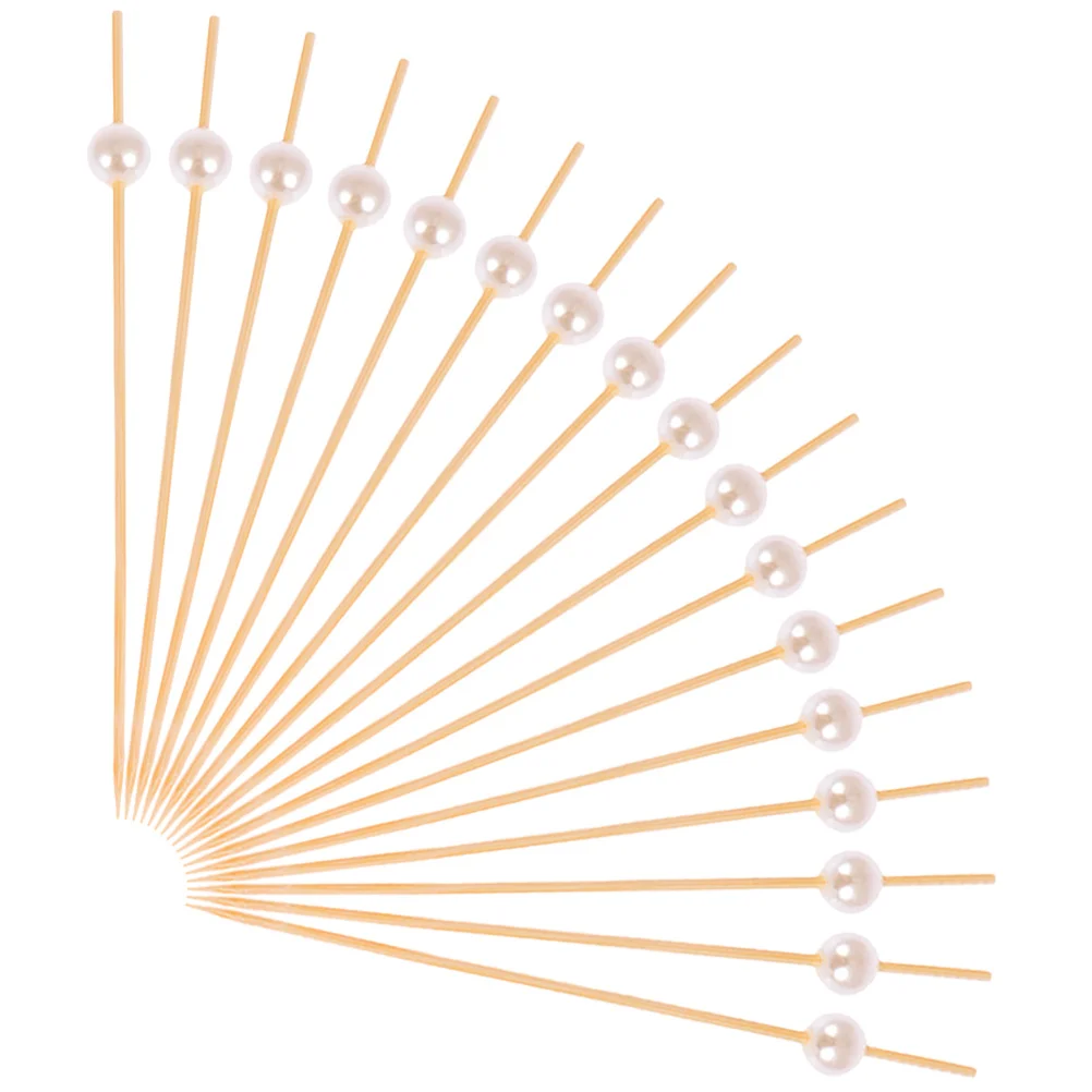 

200 Pcs Fruit Skewers Cocktail Picks Bamboo Toothpicks for Appetizers Sticks