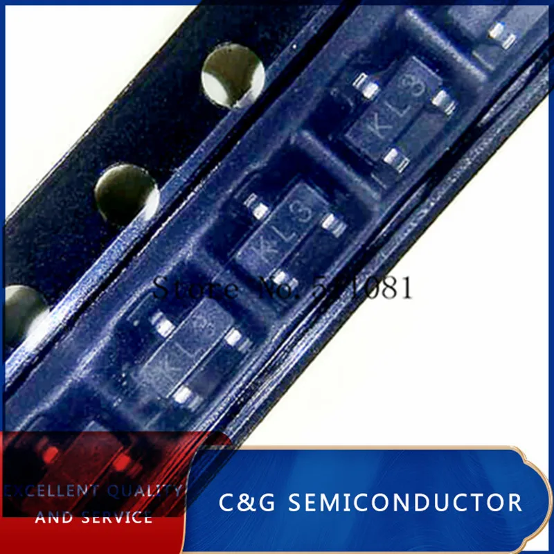 Lot De 50 Diodes Schottky BAT54C SOT-23 - 0.2A/30V - SMD - Neuf - Sans Marque