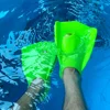 Professional Silicone Fins Swimming Diving Training Frog Shoes Snorkeling Equipment Adult Short Fins Free Diving Fins Swim Shoes 4