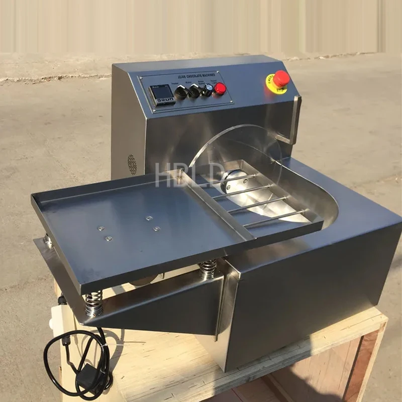 Stainless Steel Chocolate Melting Machine with Automatic Vibration Table Continuous Tempering for Chocolate Pouring And Coating 4