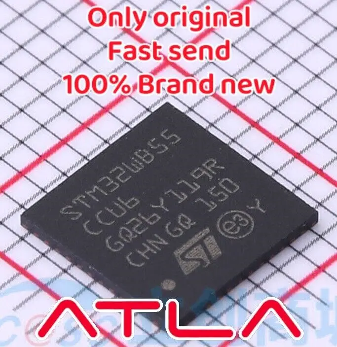 

Сверхнизкомощный Двухъядерный процессор ARM CO STM32WB55CCU6