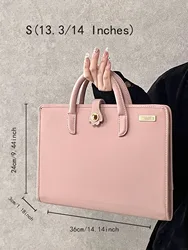 Chic Pink Portable Laptop and Tablet Protective Handbag with Cooling Feature (S - pink)