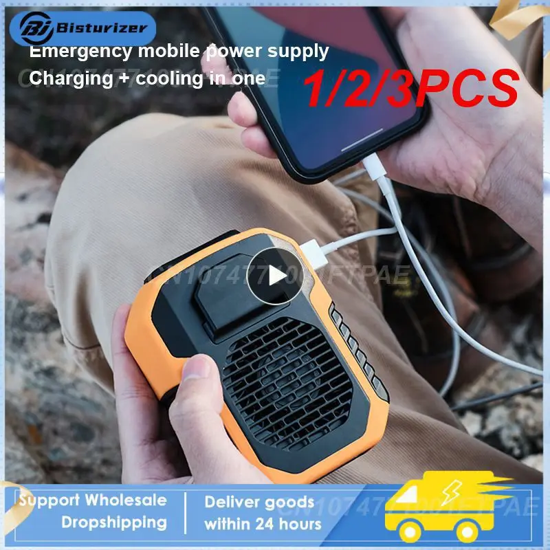 

1/2/3PCS New Rechargeable Waist Clip on Fan,Portable Belt Fan,Battery Operated Neck Fan,Adjustable Air Outlet,Cooling Fan