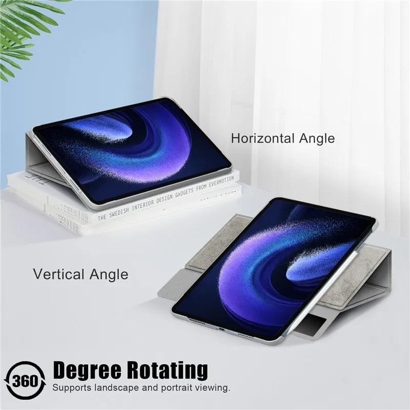 coque en tissu souple pour xiaomi pad support rotatif housse mi pad