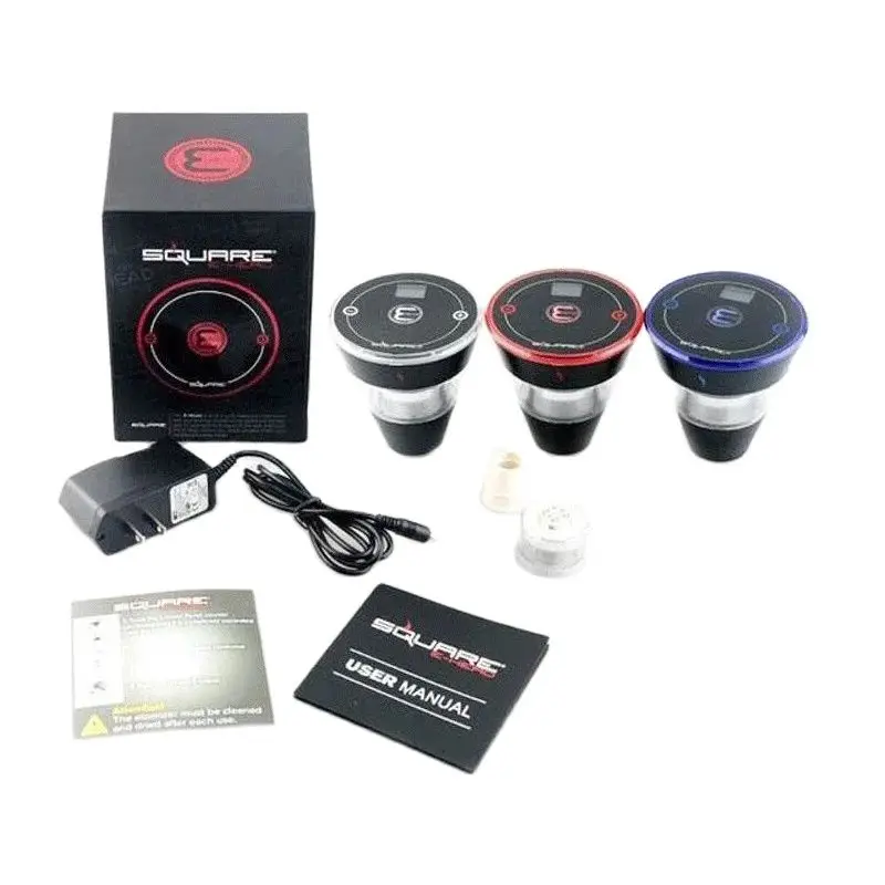 Square Hookah Bowl Set Rechargeable Electric E-Head for Tobacco Shisha Water Pipe 420 Smoking Accessories