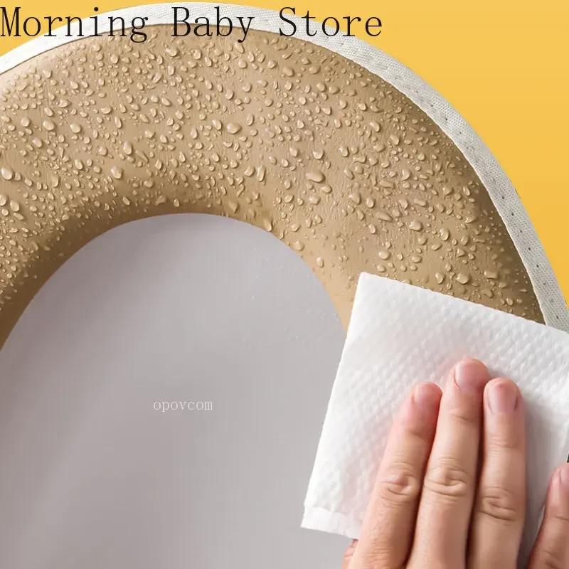 Soft Washable Cartoon Moon Duck Toilet Mat Autumn Winter Zipper Toilet Seat Cushion Closestool Bathroom Accessories Universal 5