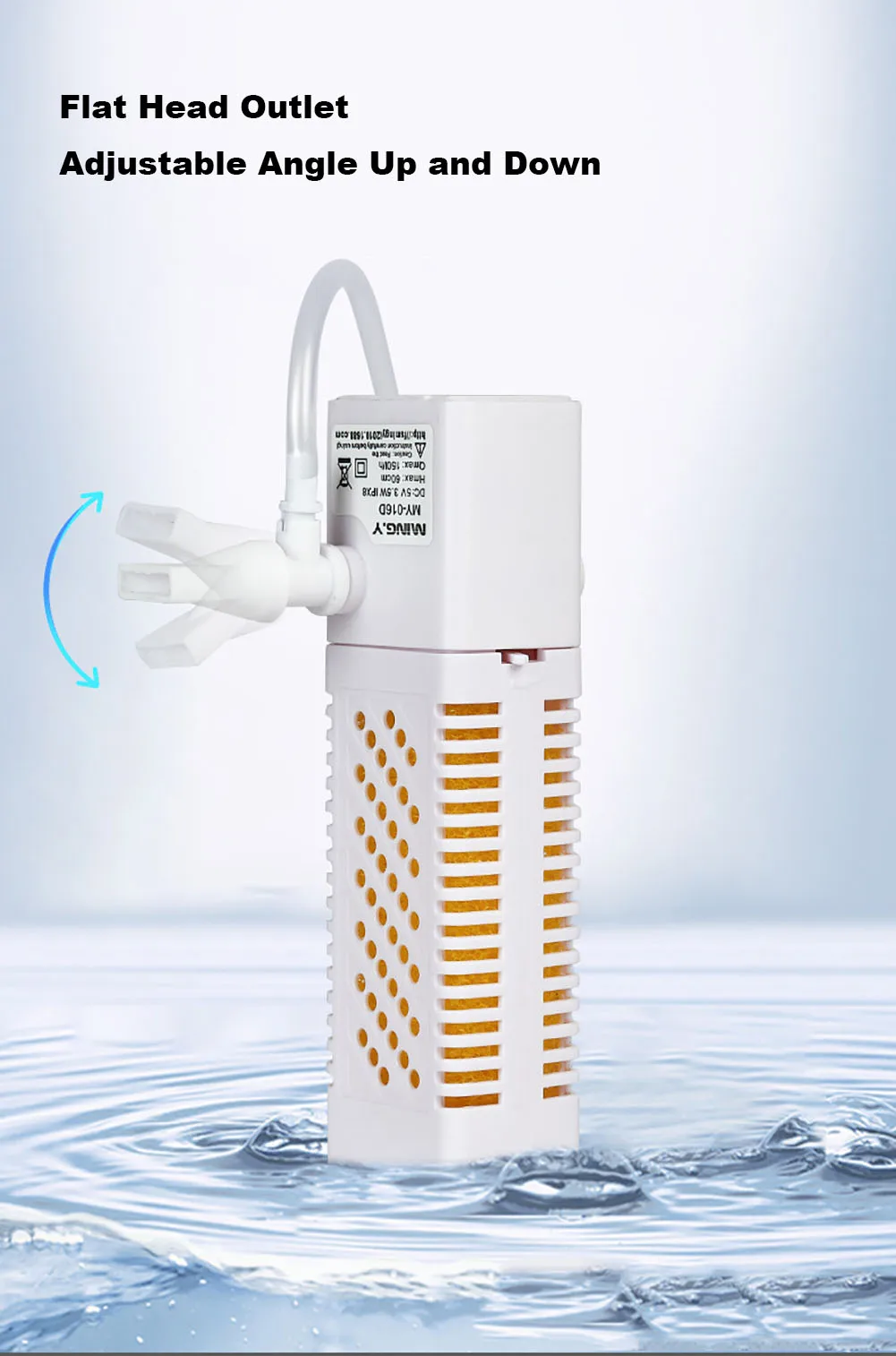 Title 9, Submersible Aquarium Internal Filter With Built...