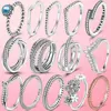 Hot Sale 925 Silver Stackable infinite Heart Daisy Flower Ring For Women Original Silver 925 Rings Brand Jewelry Gift