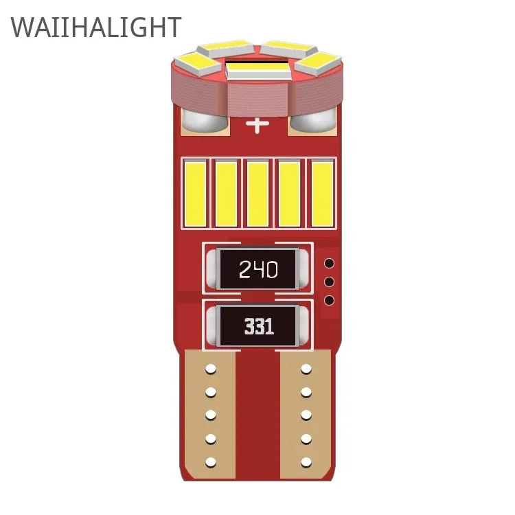 LED ĵ���� 4014 SMD ���� ���� LED 194 501 W5W �ڵ��� ���׸��� ����, �ڵ� Ŭ����� ����, DC 12V ȭ��Ʈ, T10 W5W, 100 ��