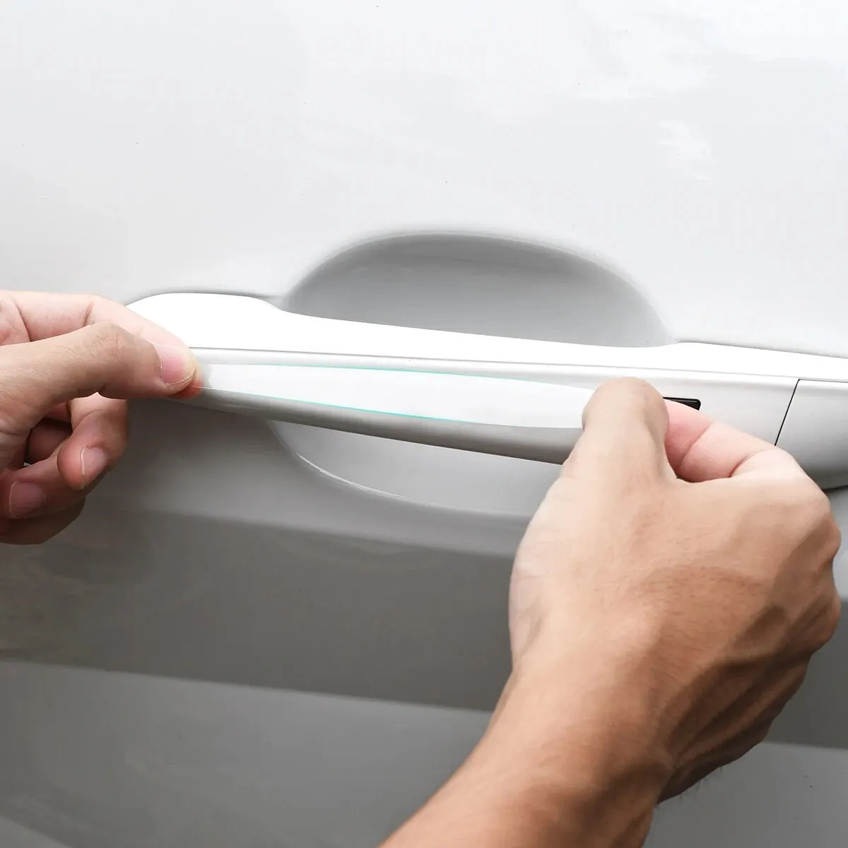 Car Stickers 8Pcs TPU Car Door Bowl Anti-scratch Clear Door Bowl Handle Protection Paint Surface Film