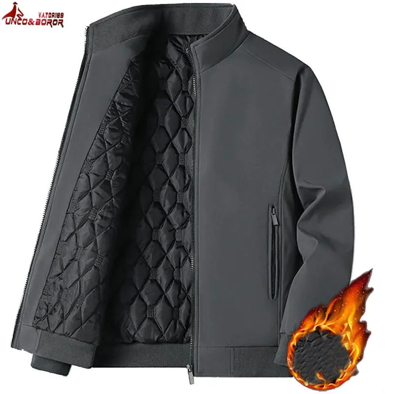 

Plus Size 7XL 8XL Men's Streetwear Varsity Jacket Casual Windproof Bomber Coats Windbreaker Warm Winter Padded Coats Parkas Men