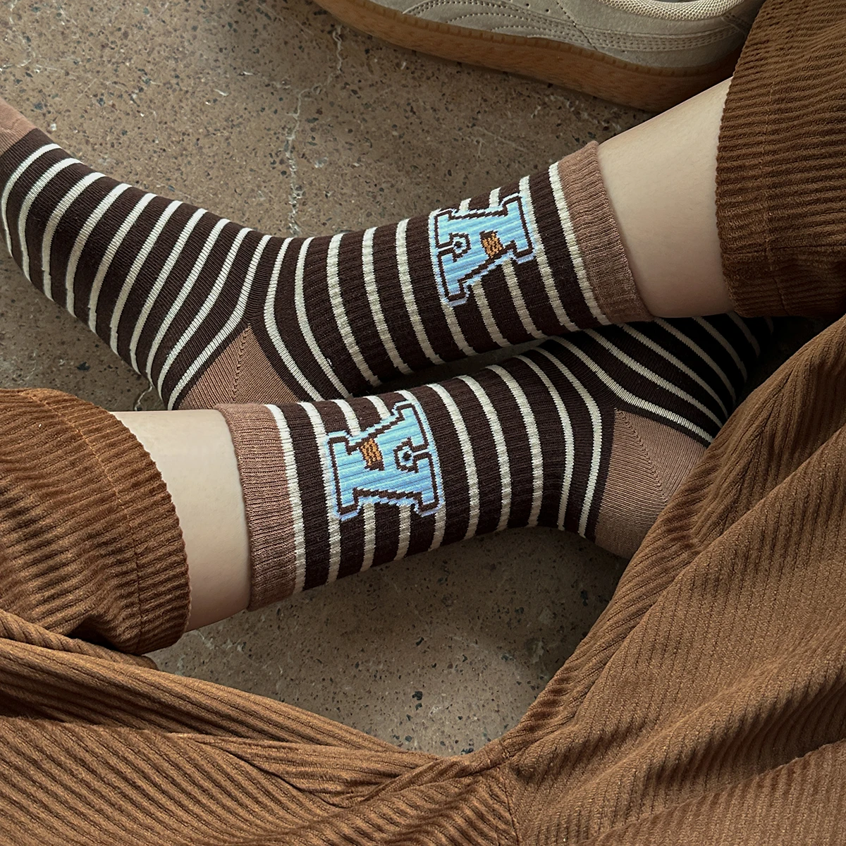 Jacquard Number Jacquard Number Tube Socks