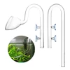 Aquarium Glass Poppy Inflow Outflow Pipe 1 Set For Planted Fish Tank 12/16mm 16/22mm Canister Filter Surface Skimmer Filter Tube 2