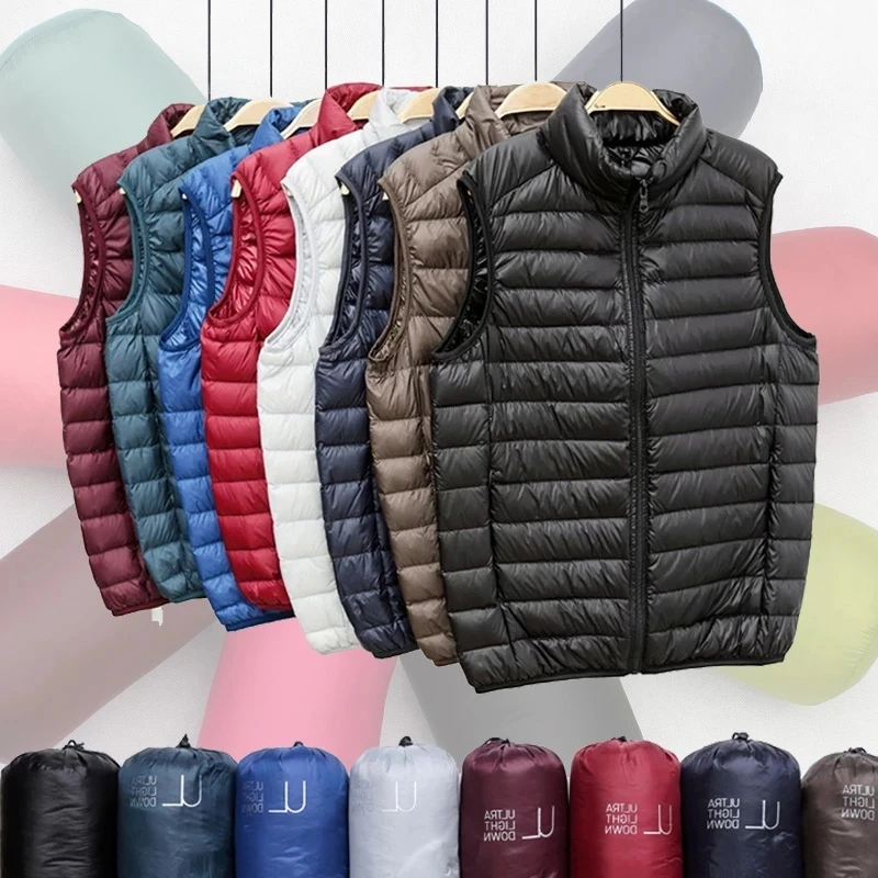 Gilet d'hiver en duvet de canard pour hommes