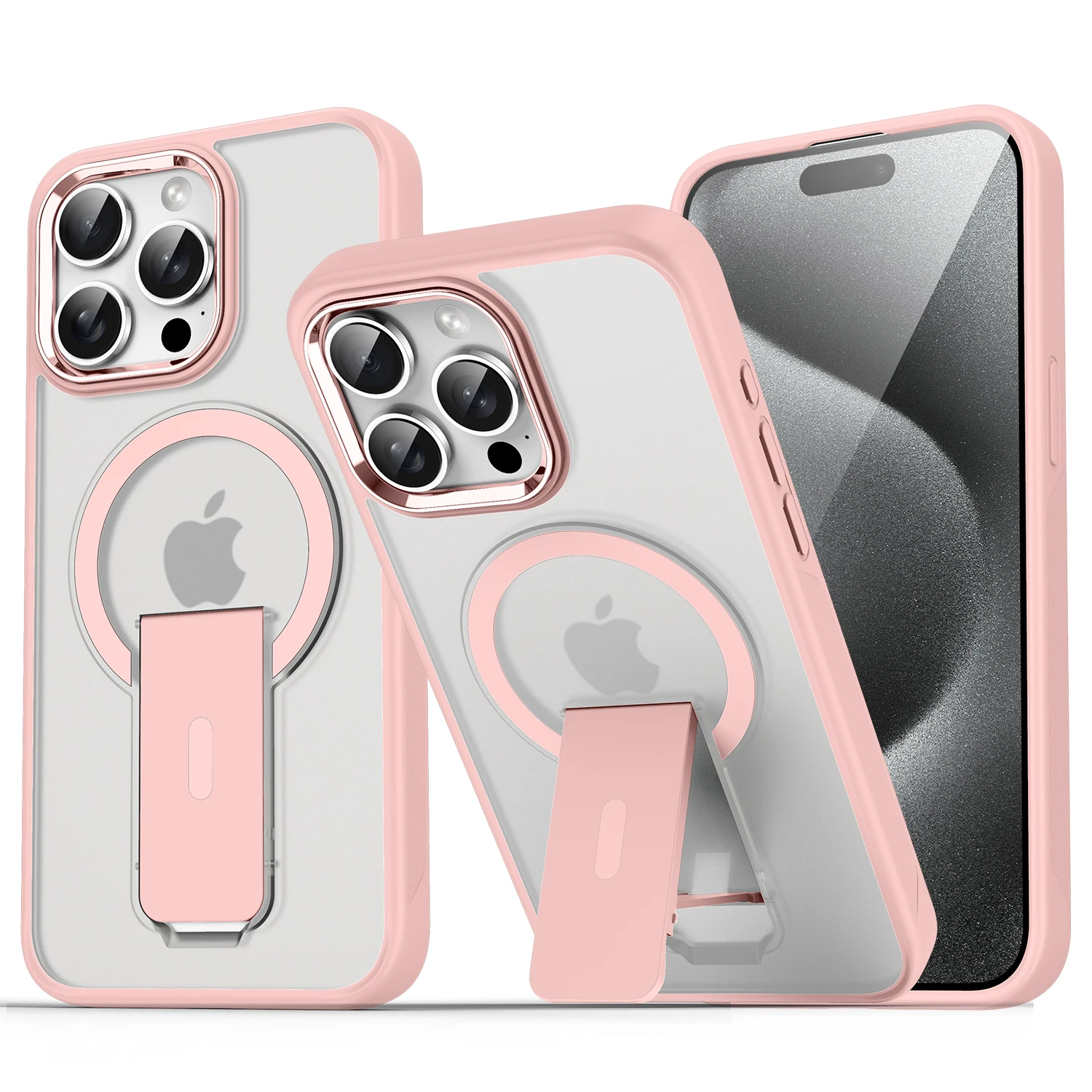Magsafe Magnetic Invisible Stand Phone Case with Anti-Fall Matte Back Cover