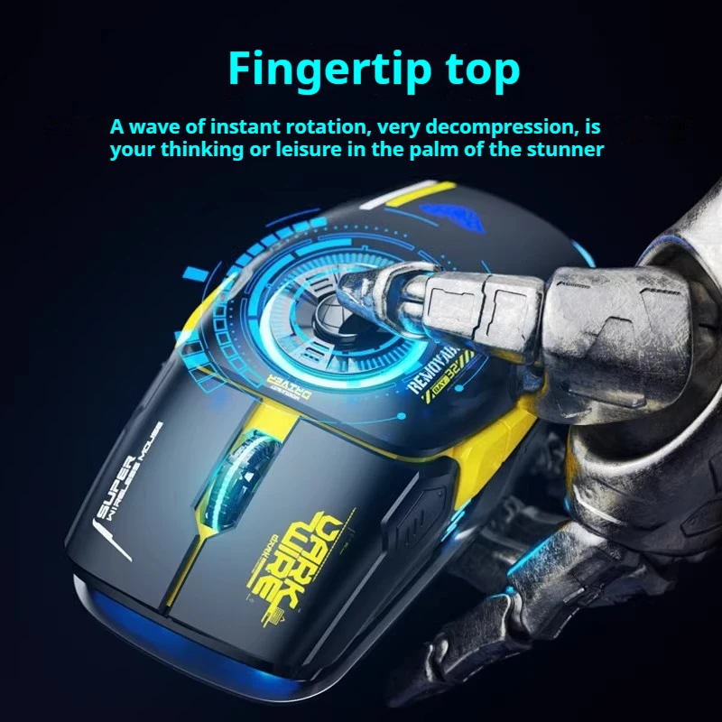 H530 Wireless Mouse 2.4g Bluetooth Decompression Mouse Rgb Light Effect Type-C Rechargeable Laptop Office Gaming Household