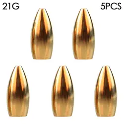 Enhanced Fishing Weights - Brass Copper Sinkers with Hook Connector for Optimal Casting and Line Stability (21g)