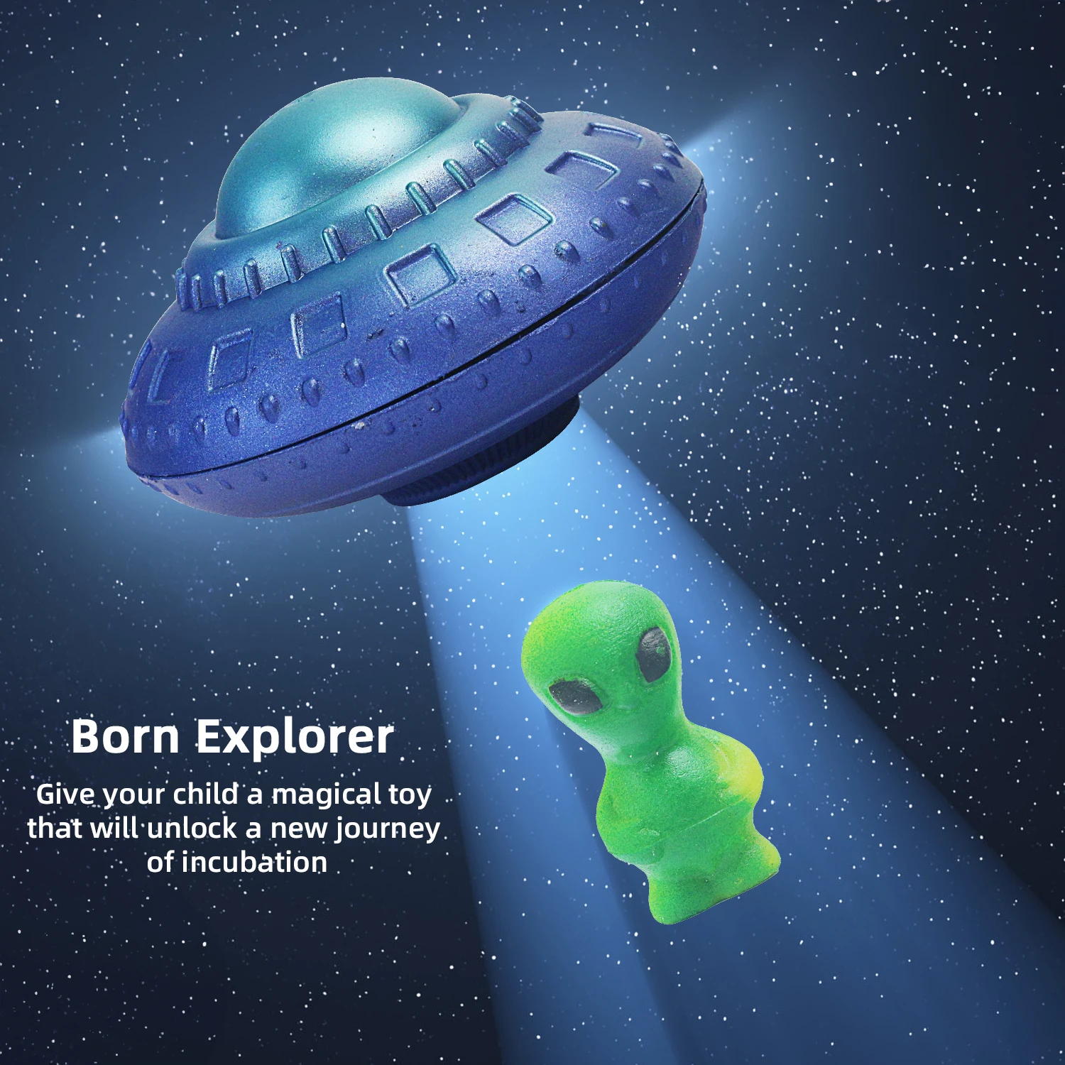 New and unique alien flying saucer hatching toy, soaked in water to expand, children's puzzle early education toy