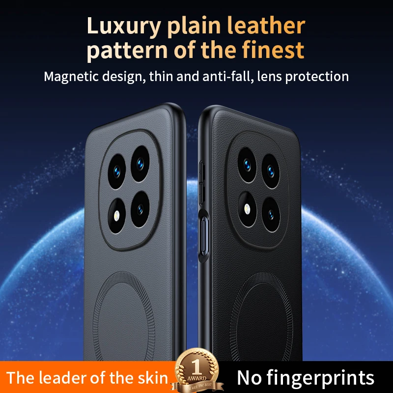 Magnetic Leather Shield Cover - High Quality Anti-Fingerprint, Non-Slip Protection