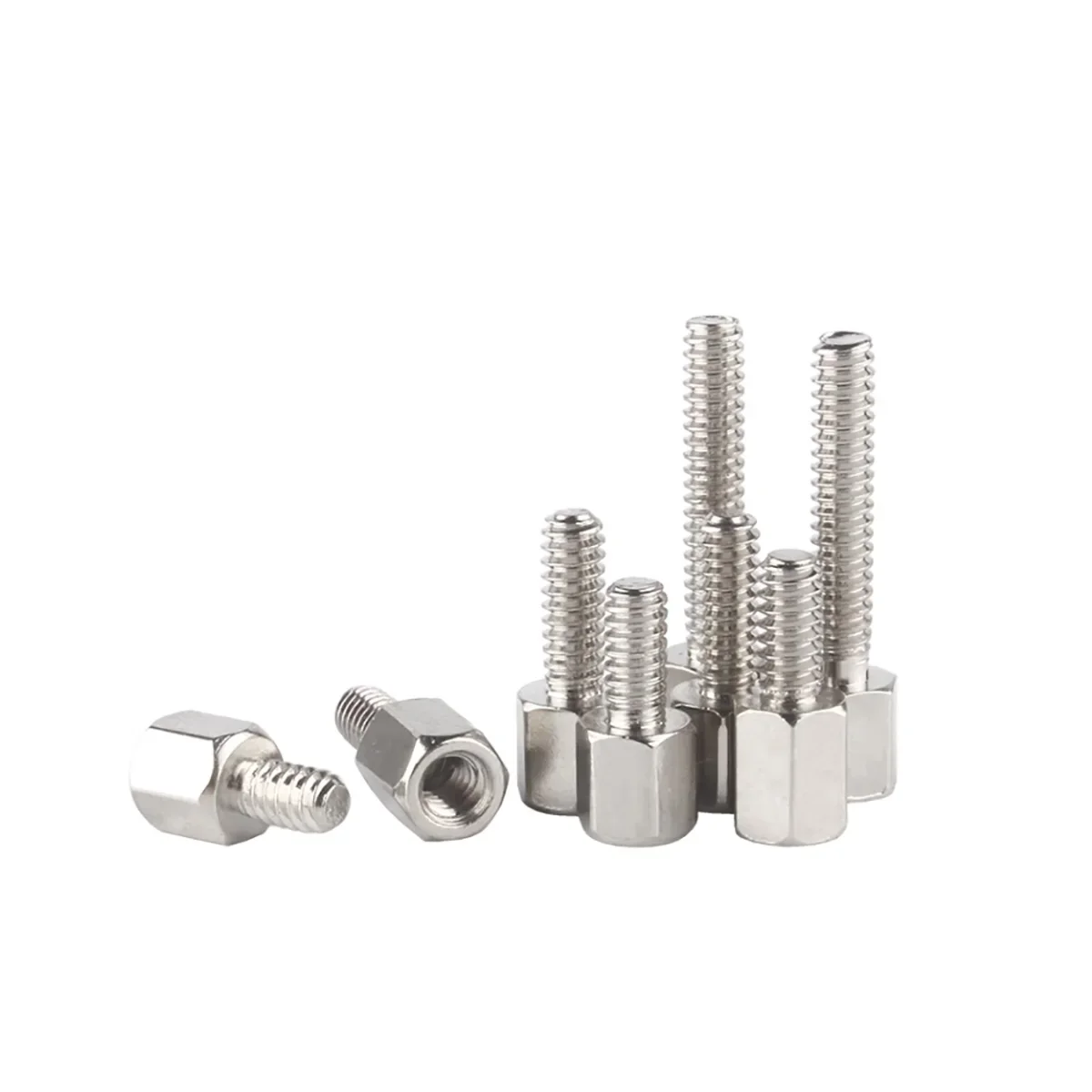 English Nickel Plated Hexagonal Copper Screw For Computer Case Graphics Card Vga Connector Db Head Serial Port Screw # 4-40 Computer Screws