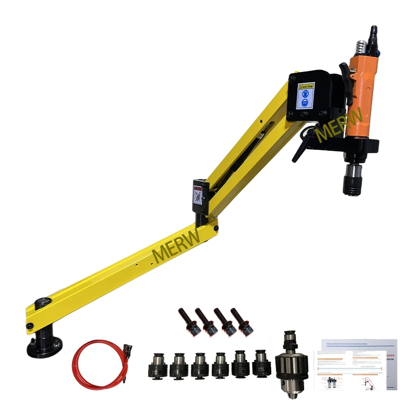 Efficient DQ-12R M3-M12 Automatic Pneumatic Tapping Tool Air Tapping Machine   For Drill Universal  Thread making machine 400rpm