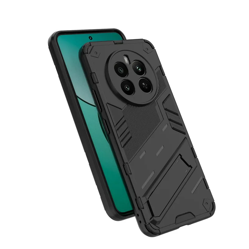 Shockproof TPU Armor Silicone Stand Holder Protective Phone Case Cover