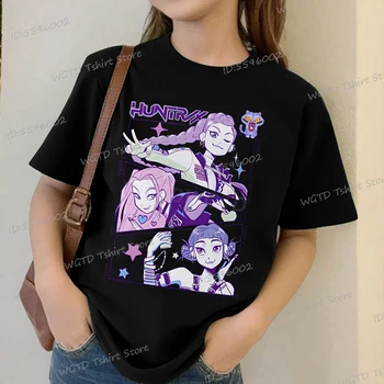Children's Clothing KPop Demon Hunters Fashion Casual Tops O-Neck Short Sleeve Girls Boys K-Pop Demon Hunters Fans Gift T-shirt 1