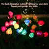 Solar Flower Light 5 Heads Rose Lawn Lamp Pathway Decorative Solar Waterproof for Outdoor Yard Patio Garden Landscape Decor 4