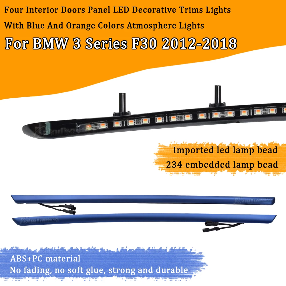 LED Ambient Lights For BMW 3 Series F30 2012-2018 Interior Door 
