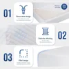 Double mattress 6-inch gel memory foam mattress, medium hardness, PUR American certification box mattress 6