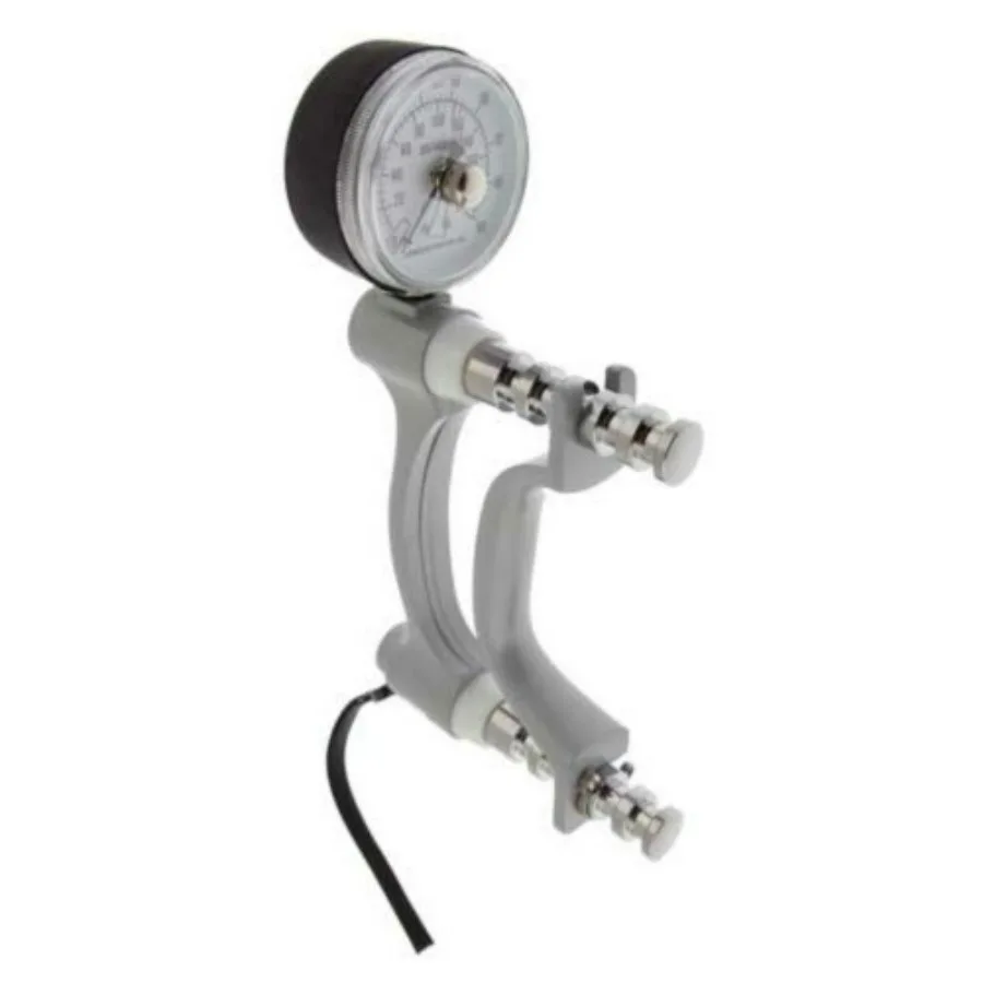 Hydraulic Hand Dynamometer, Lightweight Max Force Indicator to Measure Grip Strength, Calibrated Strengthener Measures PSI, Cord