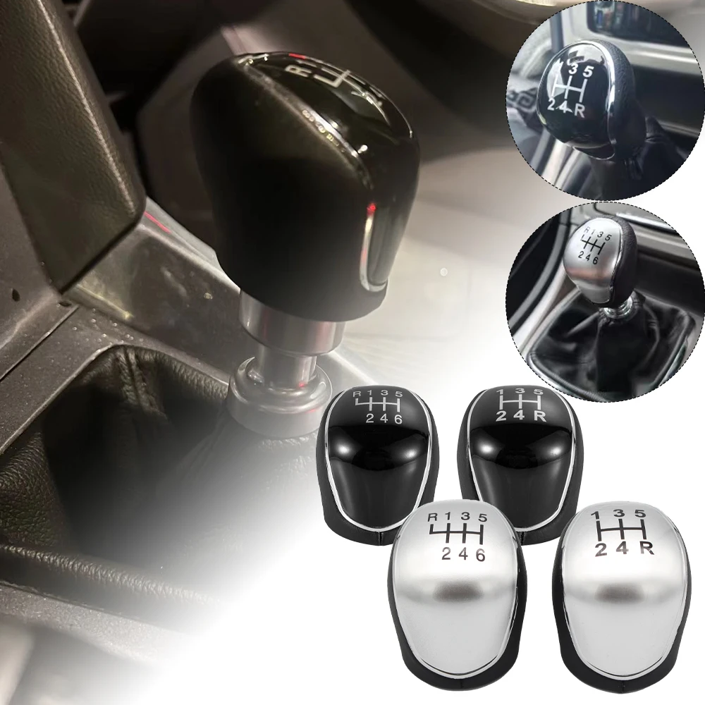 Gear Shift Knob 5/6 Speed For Ford Mondeo 4 Mk4 Focus S-Max C-Max Kuga Galaxy Leather Shifter