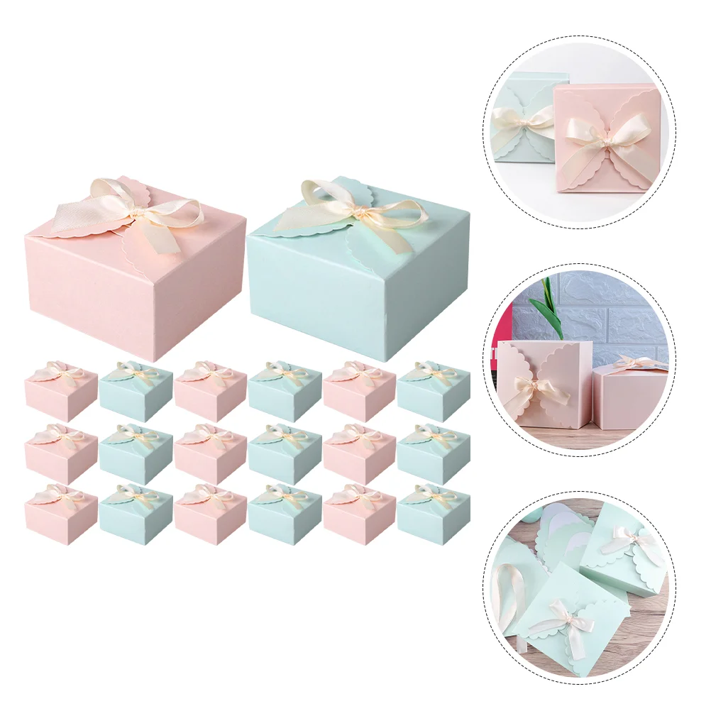 

24 Pcs Square Gift Box Boxes for Presents Paper Favor Small Party Favors Fold with Lids Empty