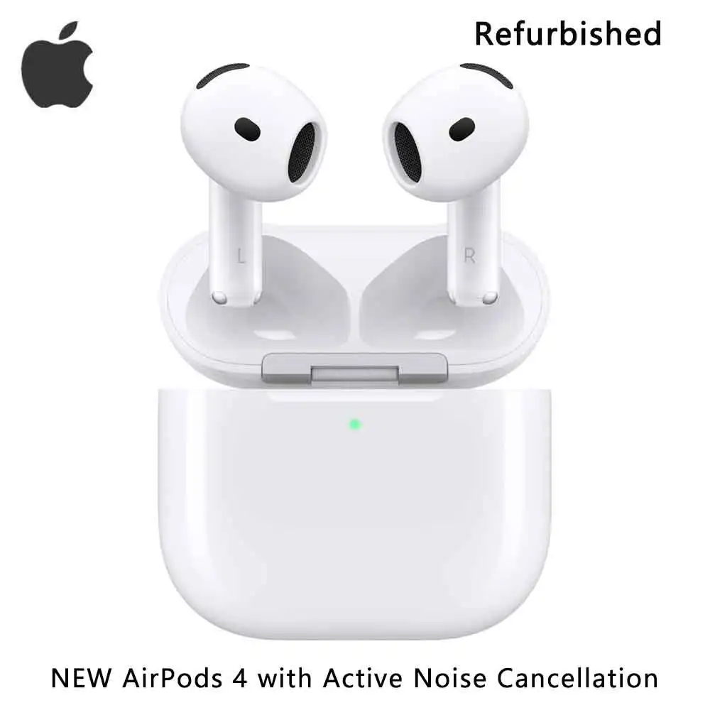 سماعات أذن لاسلكية Apple AirPods 4، مع خاصية إلغاء...
