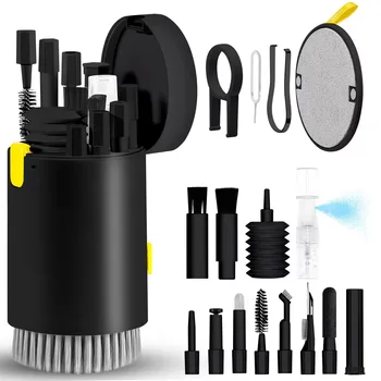 Kit di pulizia per telefono multifunzionale 20 in 1 Mini strumento portatile per spazzola di pulizia per iPhone AirPods Tastiere meccaniche Scree per telefono