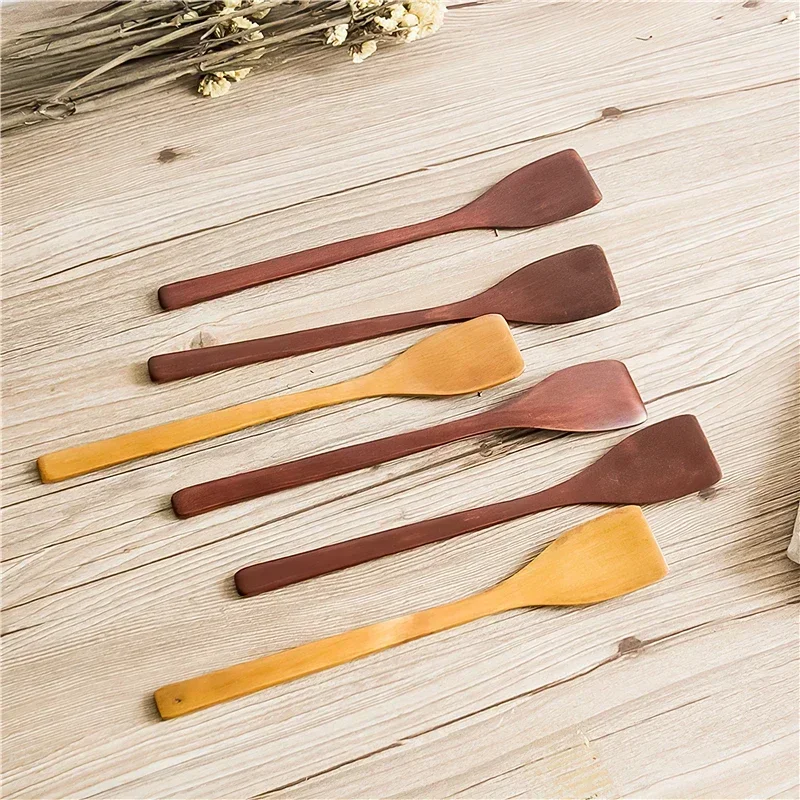 Kitchen Utensils Wooden Non-Stick Scoops Natural Wooden Spatula Turner Fried Shovel Kitchen Utensils Shovel Cooking Tool for The Chef Home Cook