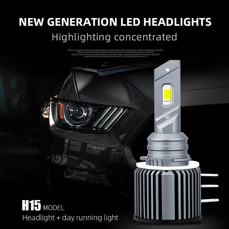 

Auto Lamp H15 LED Bulbs Canbus 120W 40000LM Car Headlight For Audi Mercedes Benz BMW Volkswagen Golf Daytime Running Lights DRL