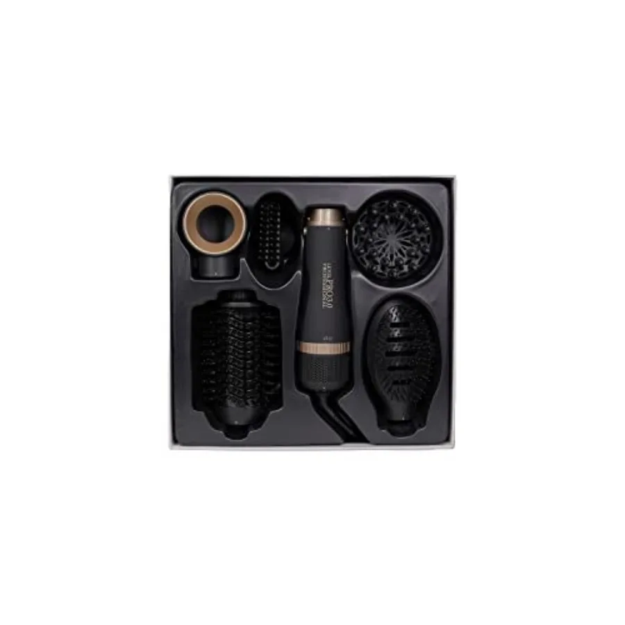 5 in 1 Hair Dryer Brush Kit with Negative Ion Technology for SalonStyle Results: Ideal for Drying Straightening Volumizing Curl