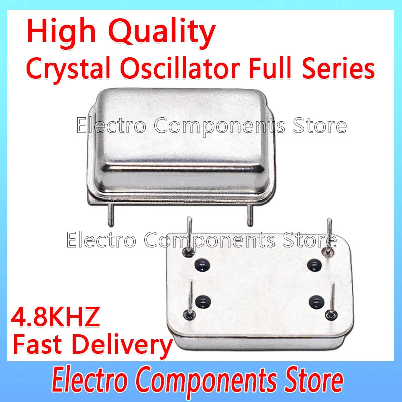 2PCS 4.8KHz 4.800KHz 4.8K 활성 수정 발진기 OSC 인라인 DIP-4 직사각형 시계 진동 풀 사이즈 4Pin 3.3V 5V DIP14