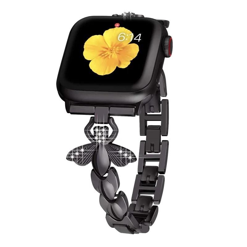 Metal steel strap for Apple Watch Ultra 8 7 6 5 4 SE strap 49mm 45mm 41mm 42mm 44mm iwatch 3 42mm 38mm diamond strap accessories