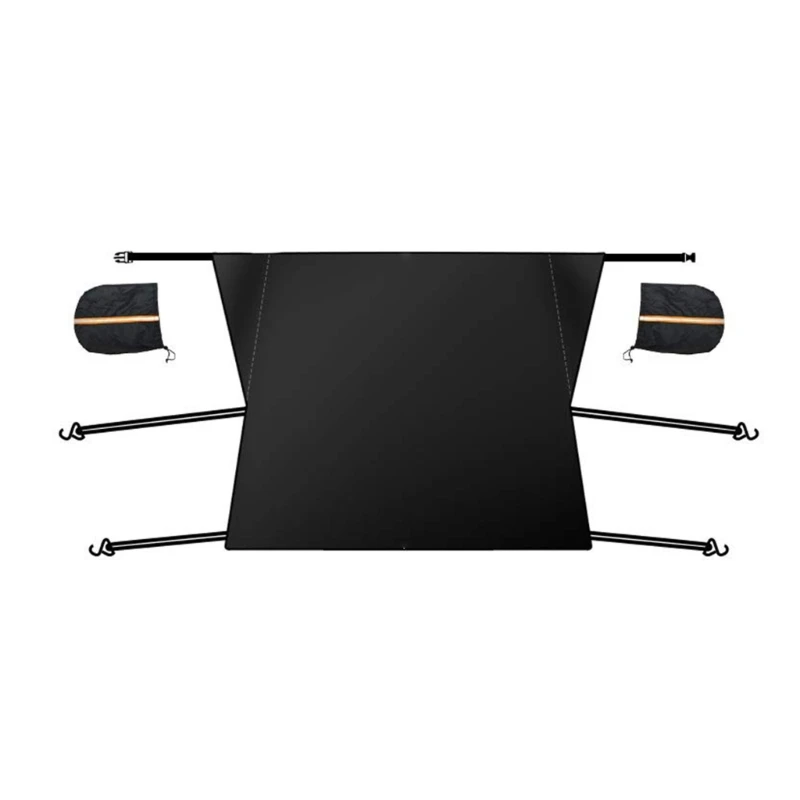 

Новинка 2023, наружная защита для автомобиля, чехол на лобовое стекло, Солнцезащитный Снежный чехол, защита 80x59 дюймов, всепогодные чехлы на переднее стекло