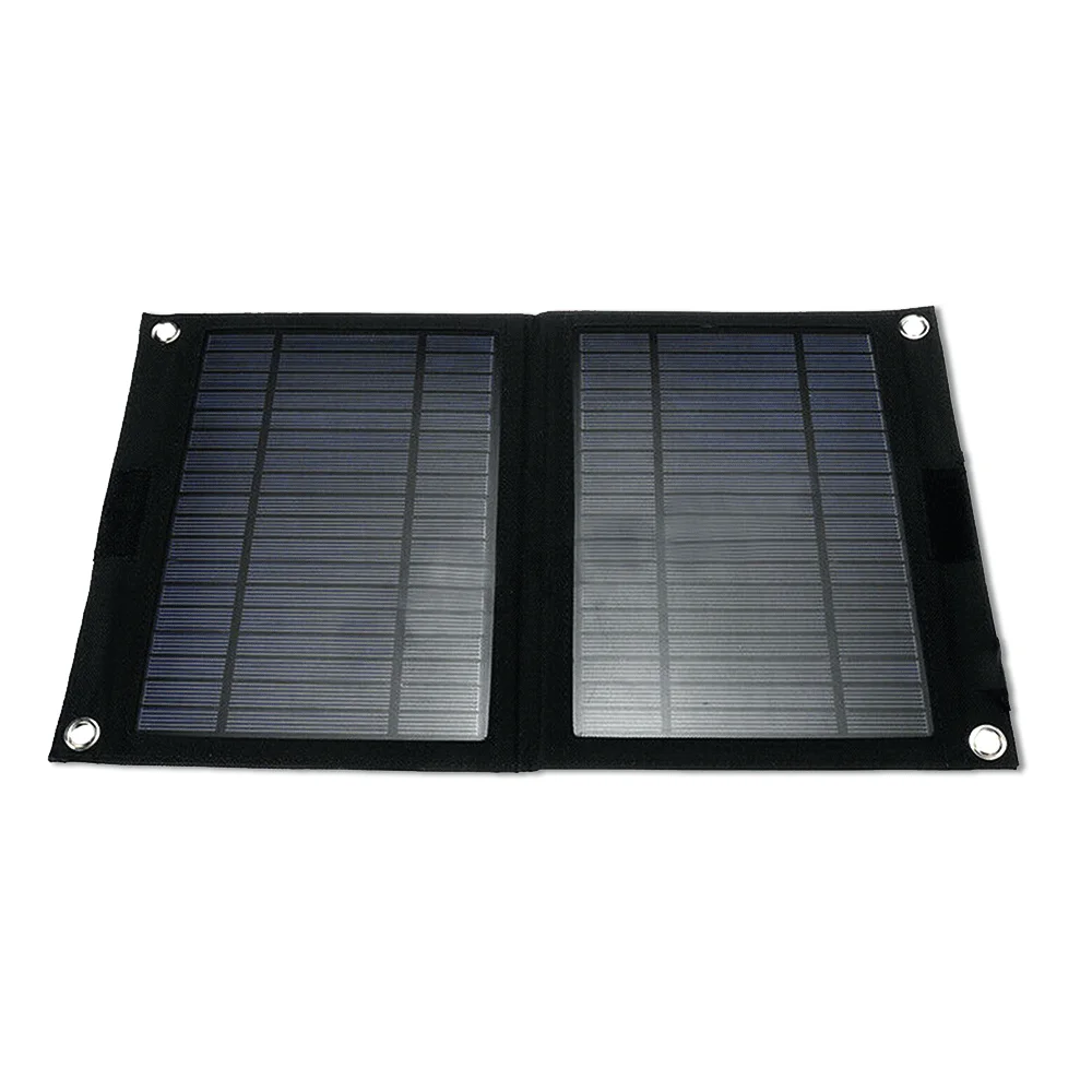 Pannello Solare Pieghevole 20W Hapivida | USB Per Campeggio E Outdoor | Nero - Foto 9