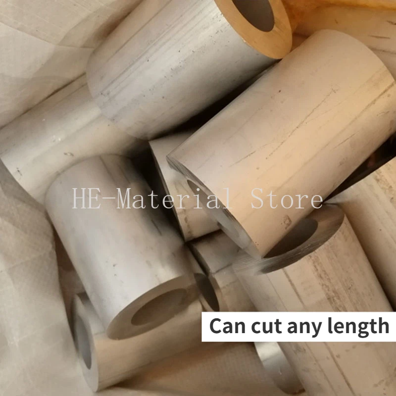 6061 Aluminium Alloy Tube OD 52/53/55/58mm Hollow Round Aluminum Tube ID 35/40/44/45/50mm 1Pcs
